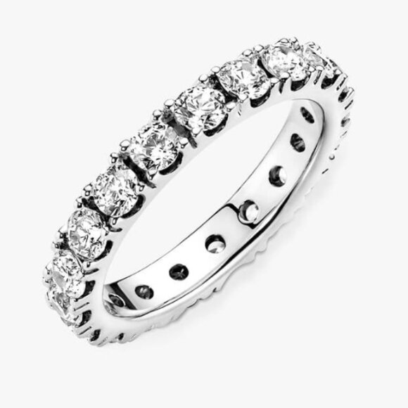 Pandora - Sparkling Row Eternity Ring (Sterling Silver) - Picture 1 of 6